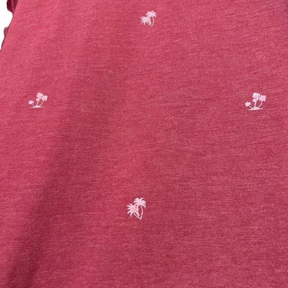 Men’s Denim & Flower XL Heather Red palm tree printed tee - Picture 3 of 4